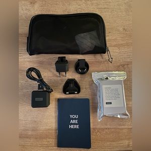 AWAY Travel Luggage Adapter International Plug Set Mesh Bag KIT-ADAPT-INTL1